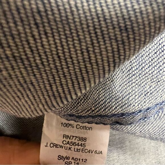 J Crew lightweight chambray jean dressy size XS - Picture 6 of 6